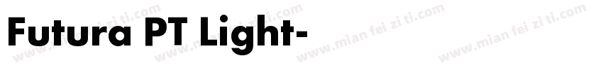 Futura PT Light字体转换